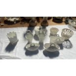 9PC WHITE PORCELAIN BASKET (AF)