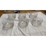 BOX 6 GLASS BOWLS (AF)