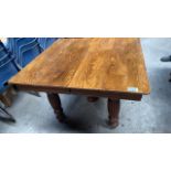 OAK 5 LEGGED DINING TABLE (AF)