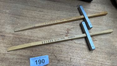 2 CUSTOMS & EXCISE MEASURING STICKS