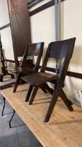 2 FOLDING CHAIRS STAMPED LMS(AF)