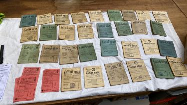 BOX RATION BOOKS FROM 1940'S TO 1950'S (AF)
