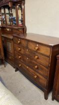 MAHOGANY 2 OVER 3 CHEST DRAWERS (AF)