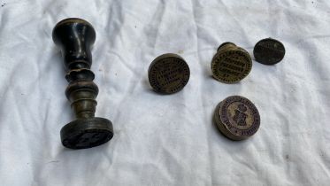 BRASS HEAD WAX STAMPS (AF)