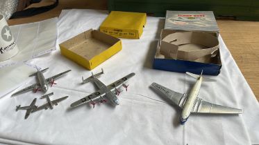 DINKY 702 & 704-AIRLINERS COMET & YORK VIKING HAWKER FIGHTER