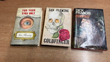 2 x IAN FLEMING-GOLDFINGER & FOR YOUR EYES ONLY & 1 DICK FRANCIS