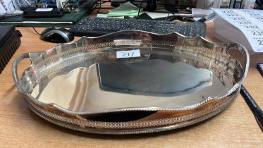 SILVER PLATED SERVING TRAY (AF)