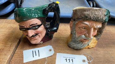 2 ROYAL DOULTON TOBY JUGS- DICK TURPIN & ROBINSON CRUSOE