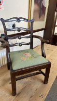 CHILDS MAHOGANY ARM CHAIR