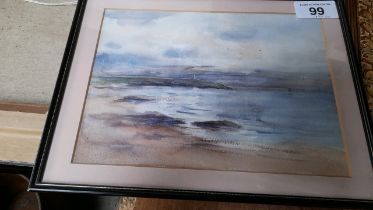 SMALL W C PAINTING LOSSIEMOUTH UNSIGNED