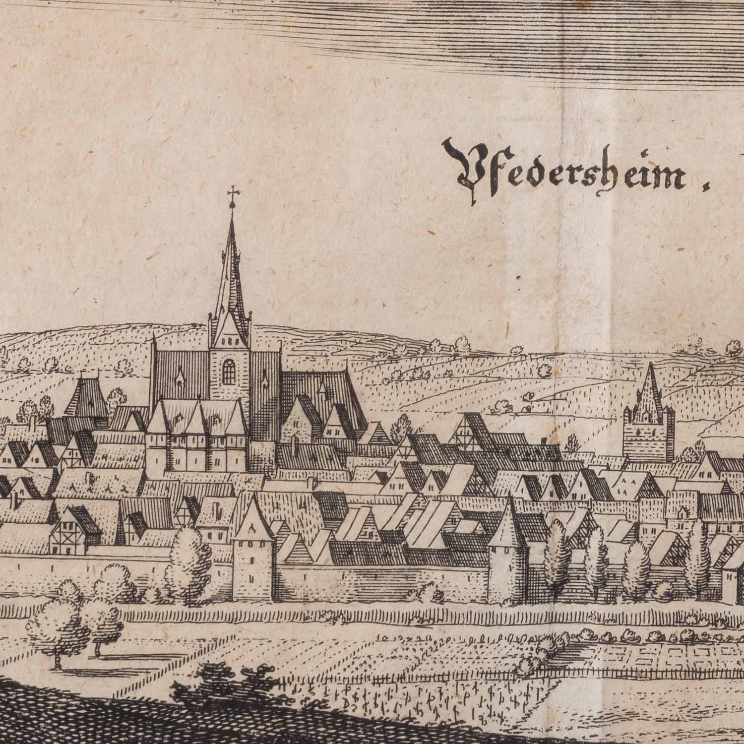 MERIAN u.a. (17./18. Jh.), 4 Ansichten "Pfalz", - Image 3 of 14