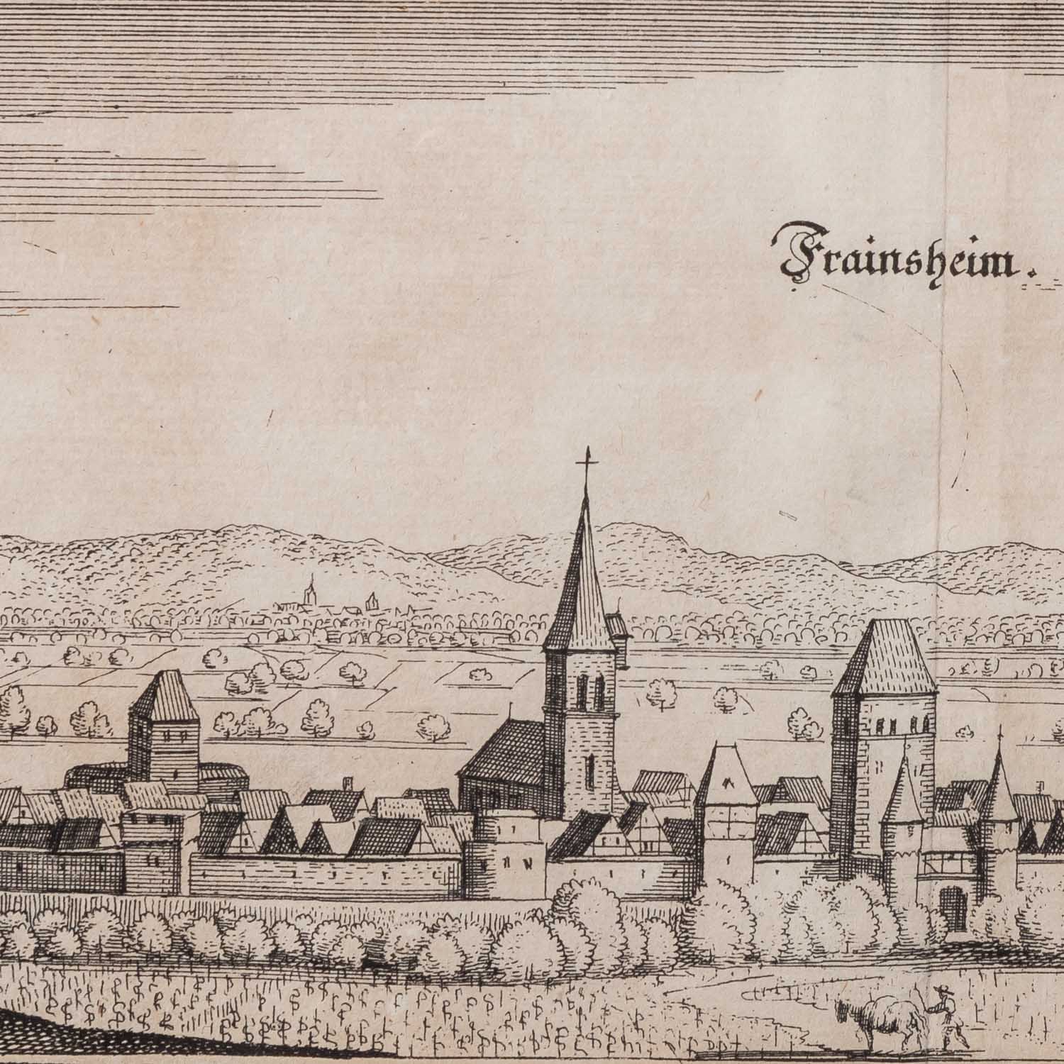 MERIAN u.a. (17./18. Jh.), 4 Ansichten "Pfalz", - Image 10 of 14