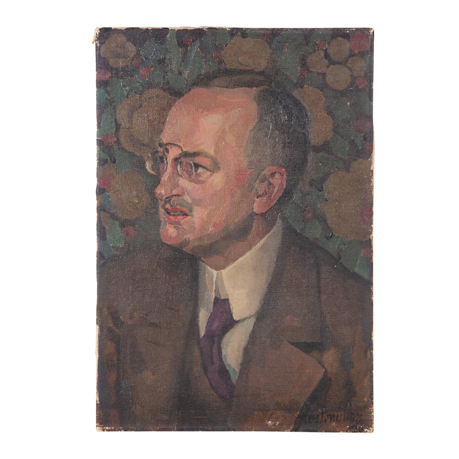 HEITMÜLLER, wohl August (1873-1935), "Herrenportrait", - Image 2 of 5