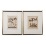 SCHMUTZER, JACOB XAVER & RIEDER (18./19. Jh.), 2 Szenen aus dem Schiffsbau "Verm. Gegenstände",