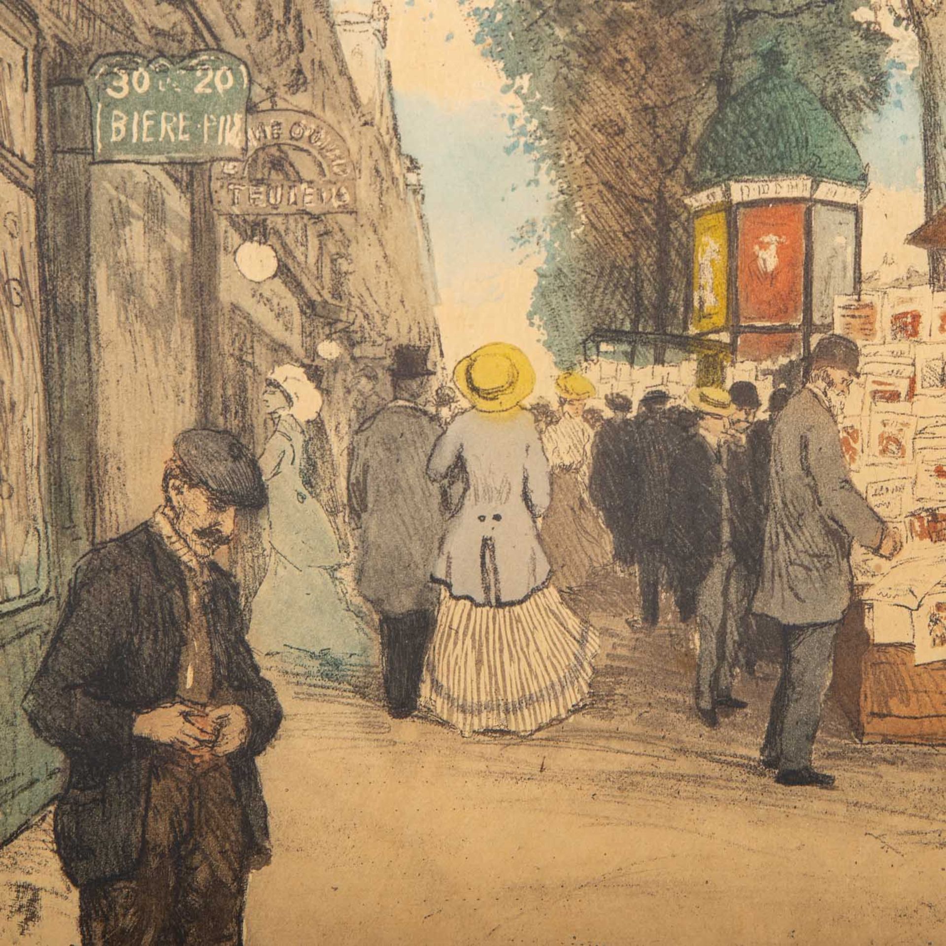 SIMON, TAVIK FRANTISEK (1877-1942) "Spielzeugverkäufer in einer Pariser Straße", - Image 5 of 8