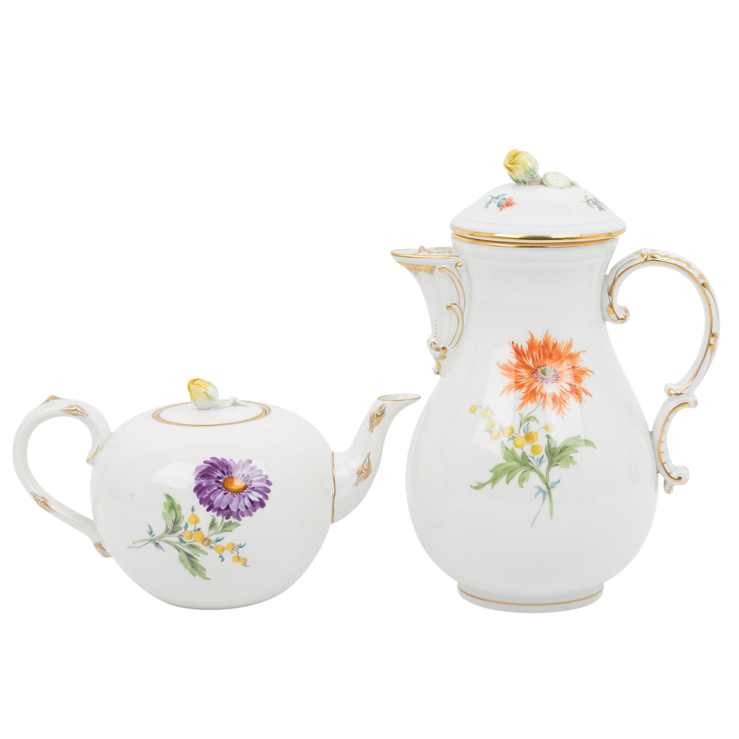 MEISSEN 40-tlg. Teeservice 'Deutsche Blume 2', 2. Wahl, 20. Jh. - Image 3 of 6