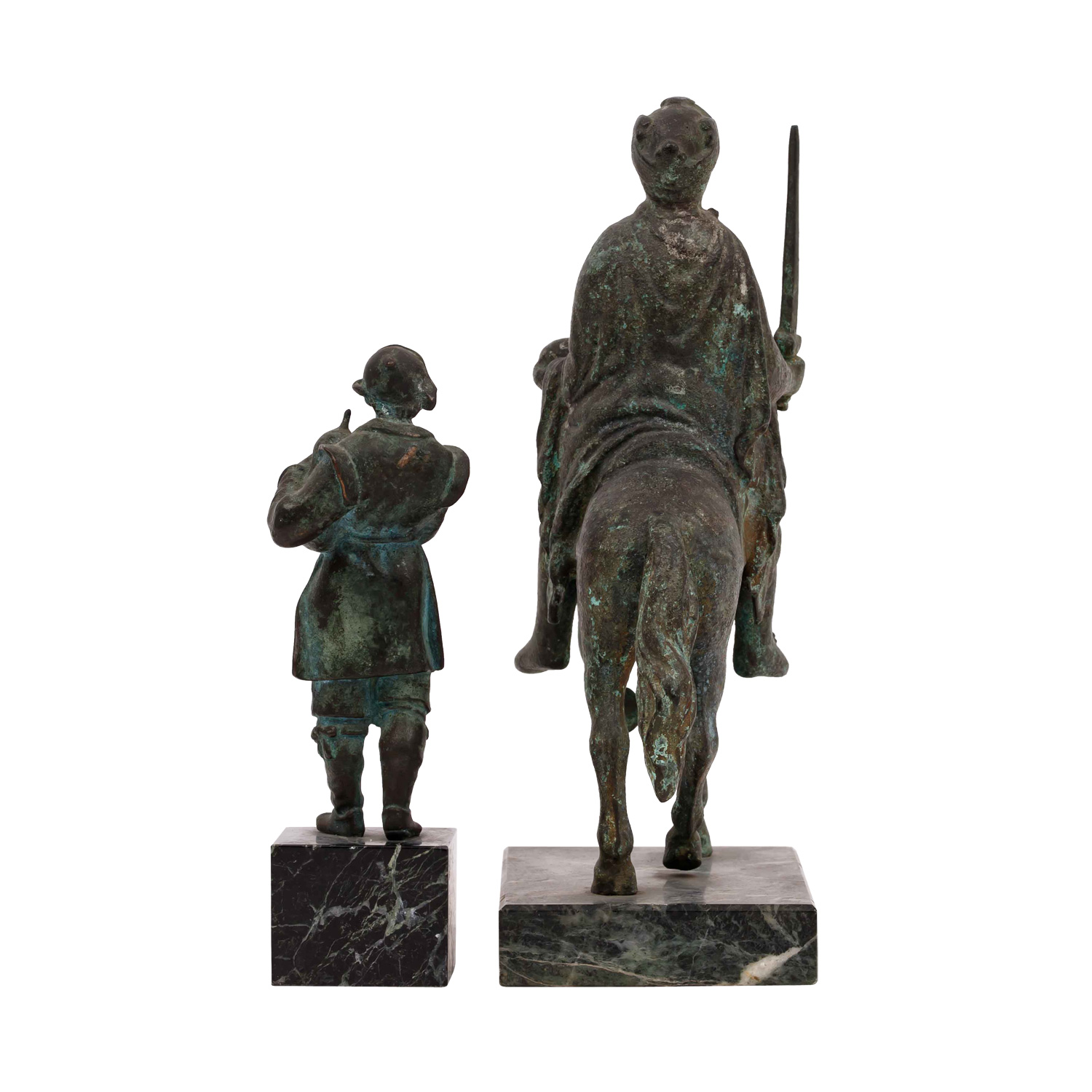 2 REPLIKEN: "Reiterstatuette Karl des Großen" und "Dudelsackpfeifer", - Image 3 of 7