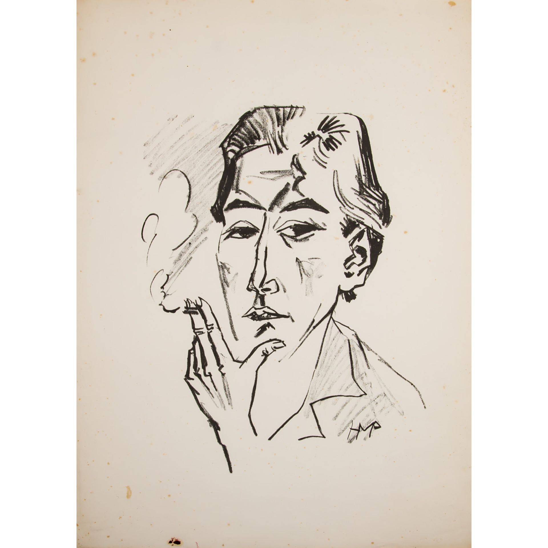 PECHSTEIN, HERMANN MAX (1881-1955), "Rauchende",