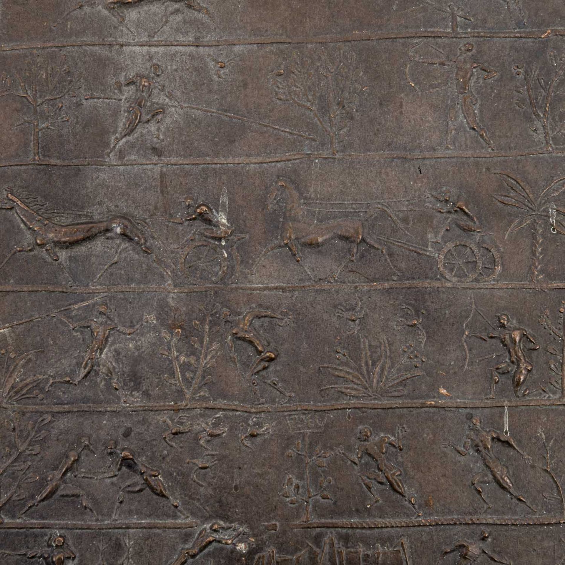 FALLER, MAX (1927-2012), 2 Bronzereliefs mit weltlichen Motiven, - Image 6 of 7