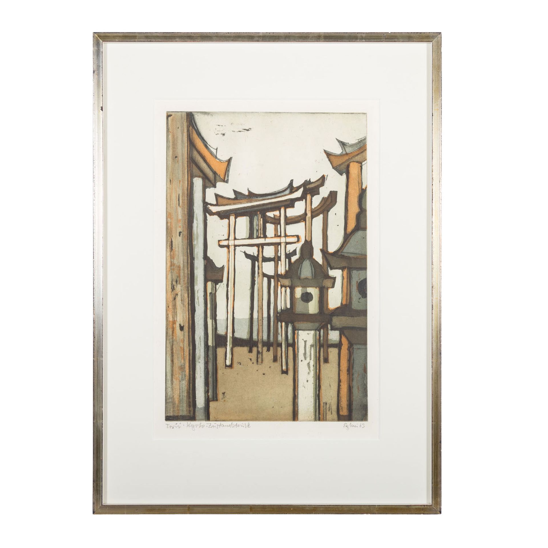 EGLAU, OTTO (1917-1988), "Torii Kyoto", Zustandsdruck 1963, - Bild 2 aus 7