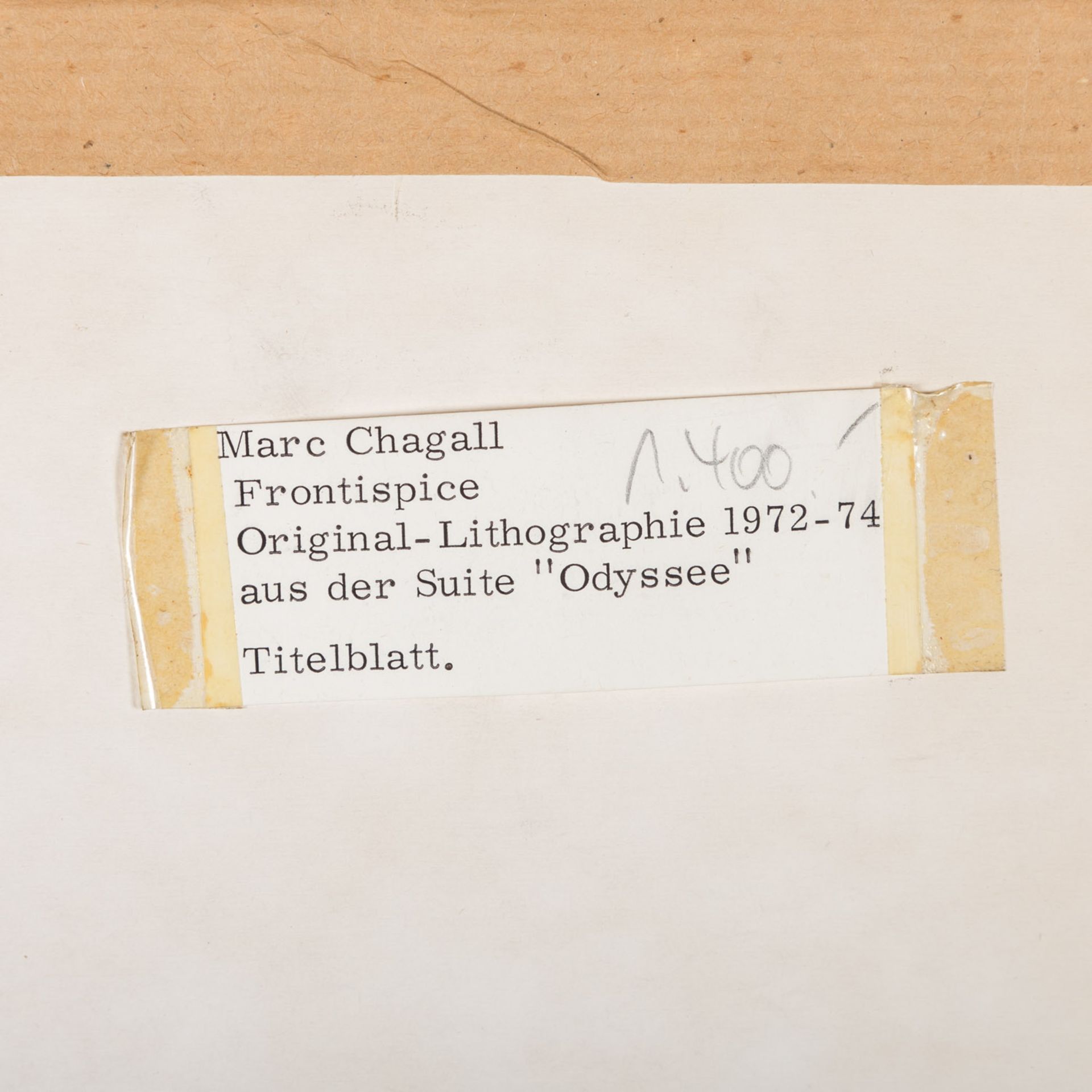 CHAGALL, MARC (1887-1985), Frontispiz zu Homers "Odyssee", - Bild 7 aus 8