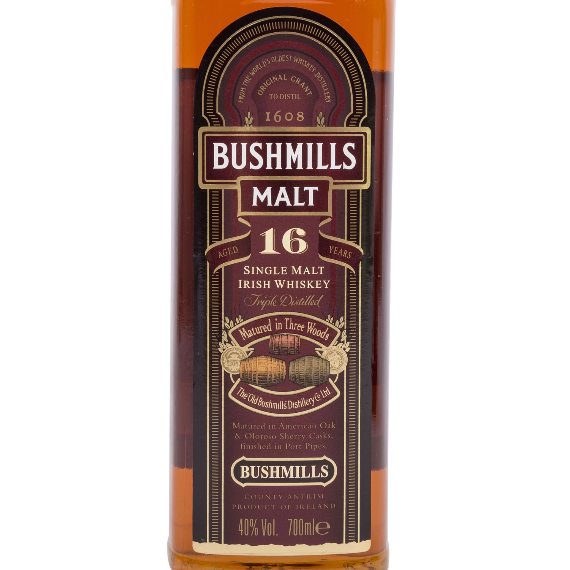 BUSHMILLS MALT Single Irish Malt Whiskey "Aged 16 Years" - Bild 3 aus 8