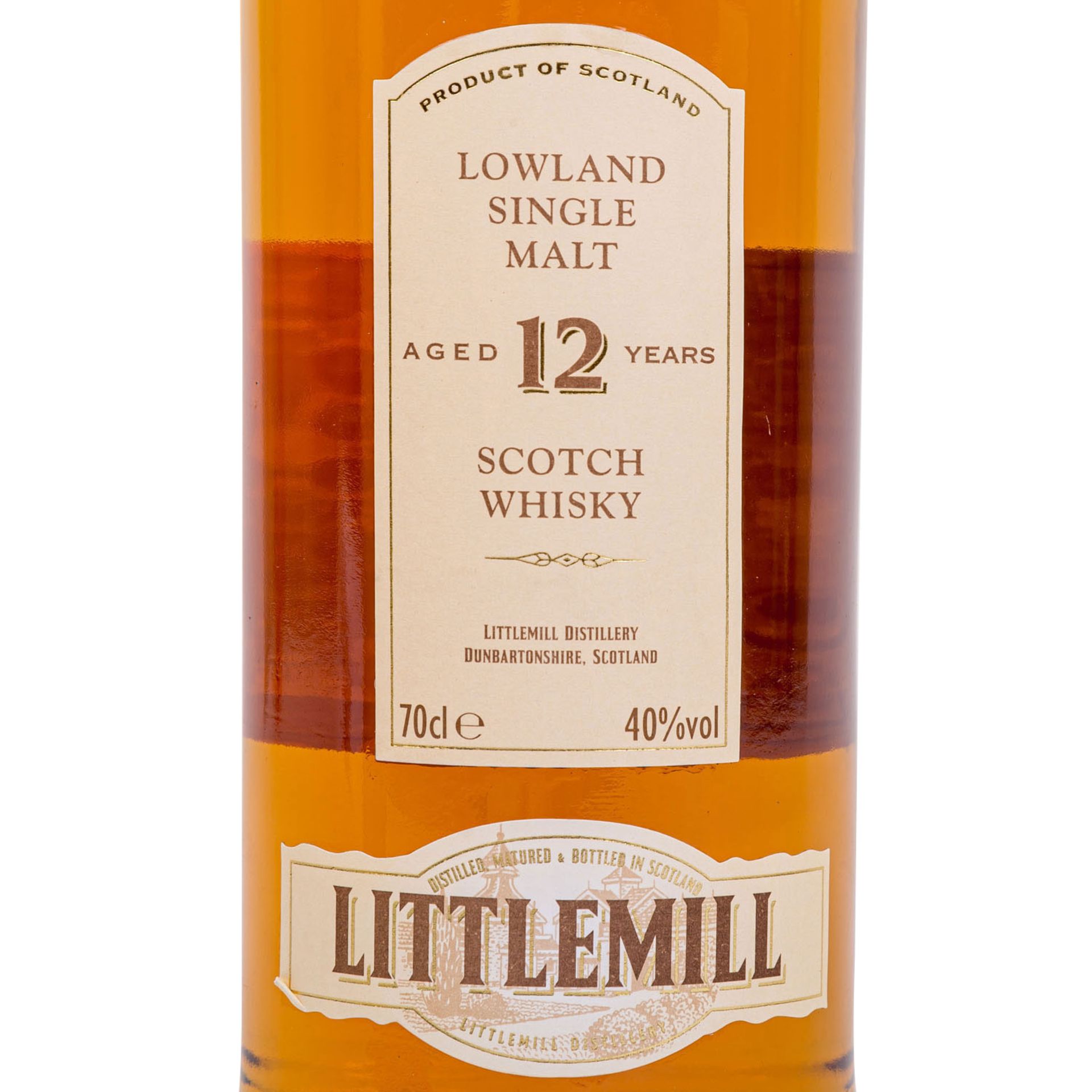 LITTLEMILL Lowland Single Malt Whisky "Aged 12 Years" - Bild 2 aus 7