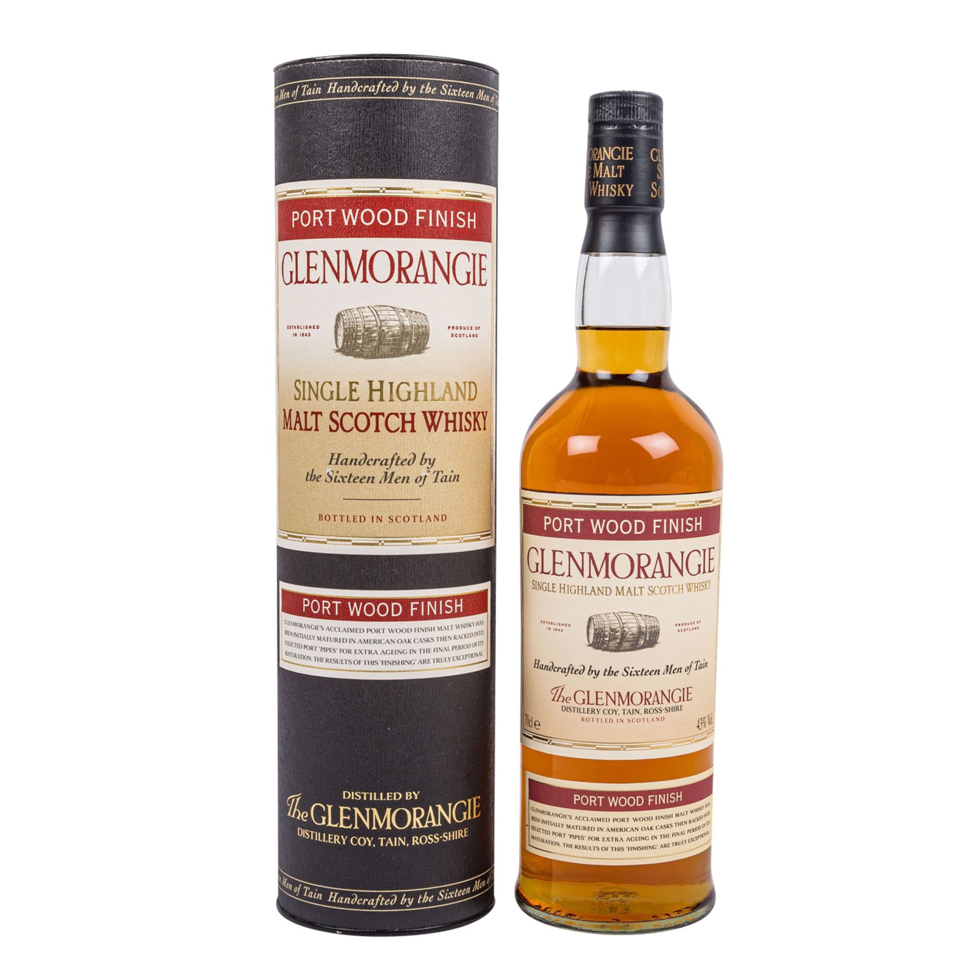 GLENMORANGIE PORT WOOD FINISH Single Malt Scotch Whisky