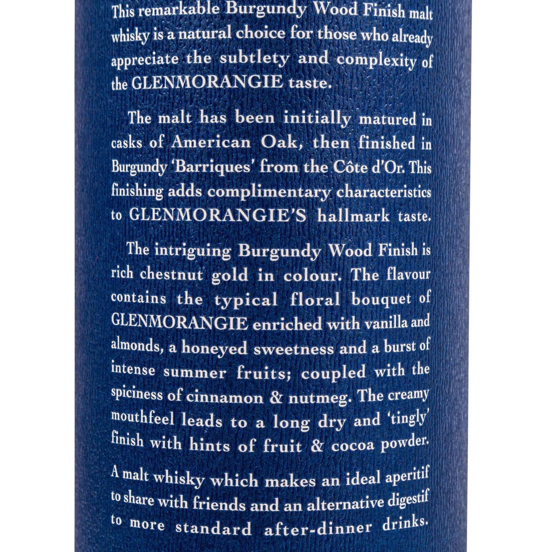 GLENMORANGIE BURGUNDY WOOD FINISH Single Malt Scotch Whisky - Bild 9 aus 9