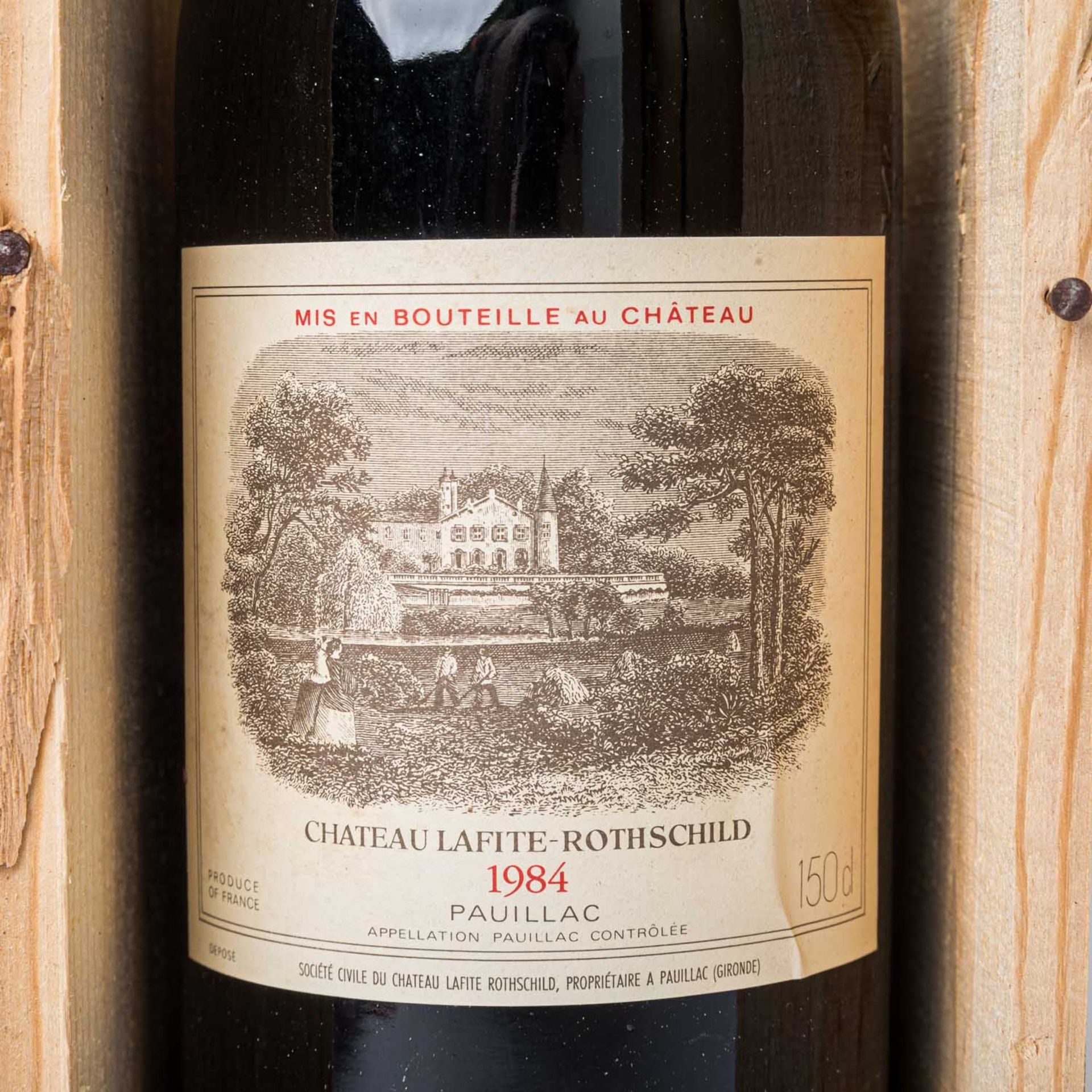 CHÂTEAU LAFITE ROTHSCHILD 1 Magnumflasche PAUILLAC 1984 in Holzkiste - Bild 2 aus 6