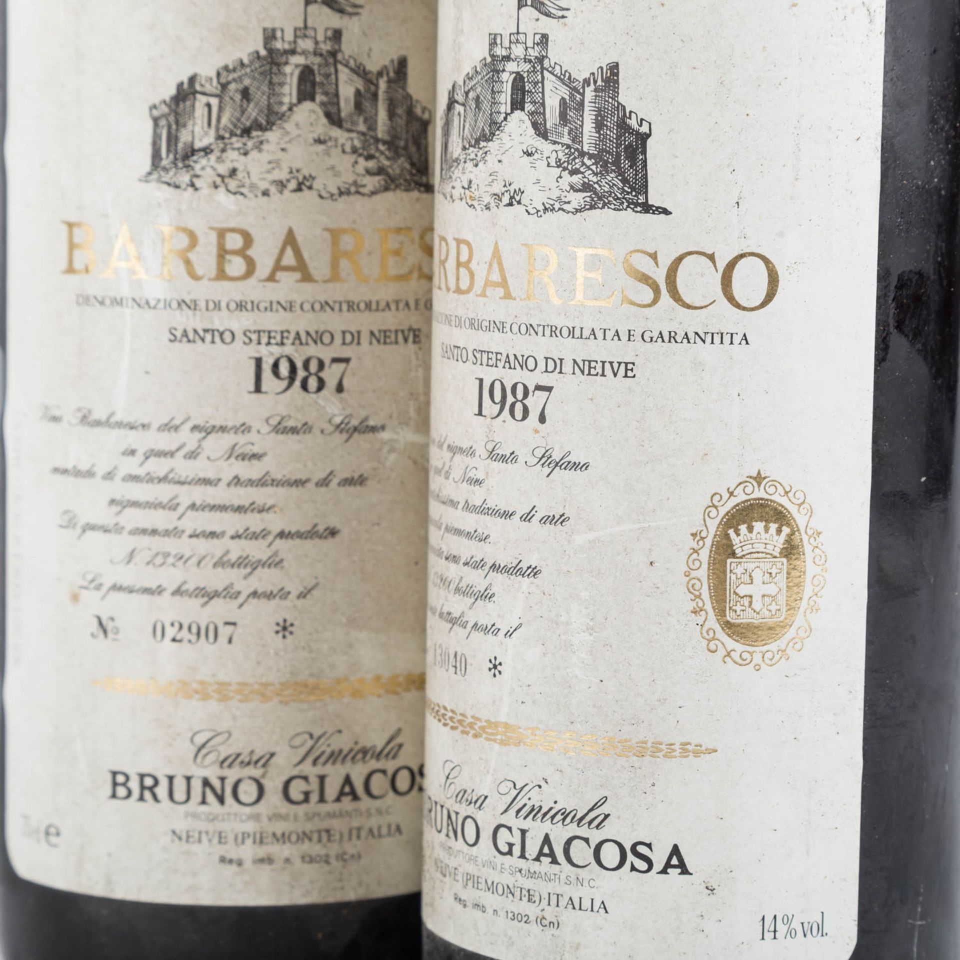 BRUNO GIACOSA 2 Flaschen "Barbaresco" 1987 - Image 3 of 6