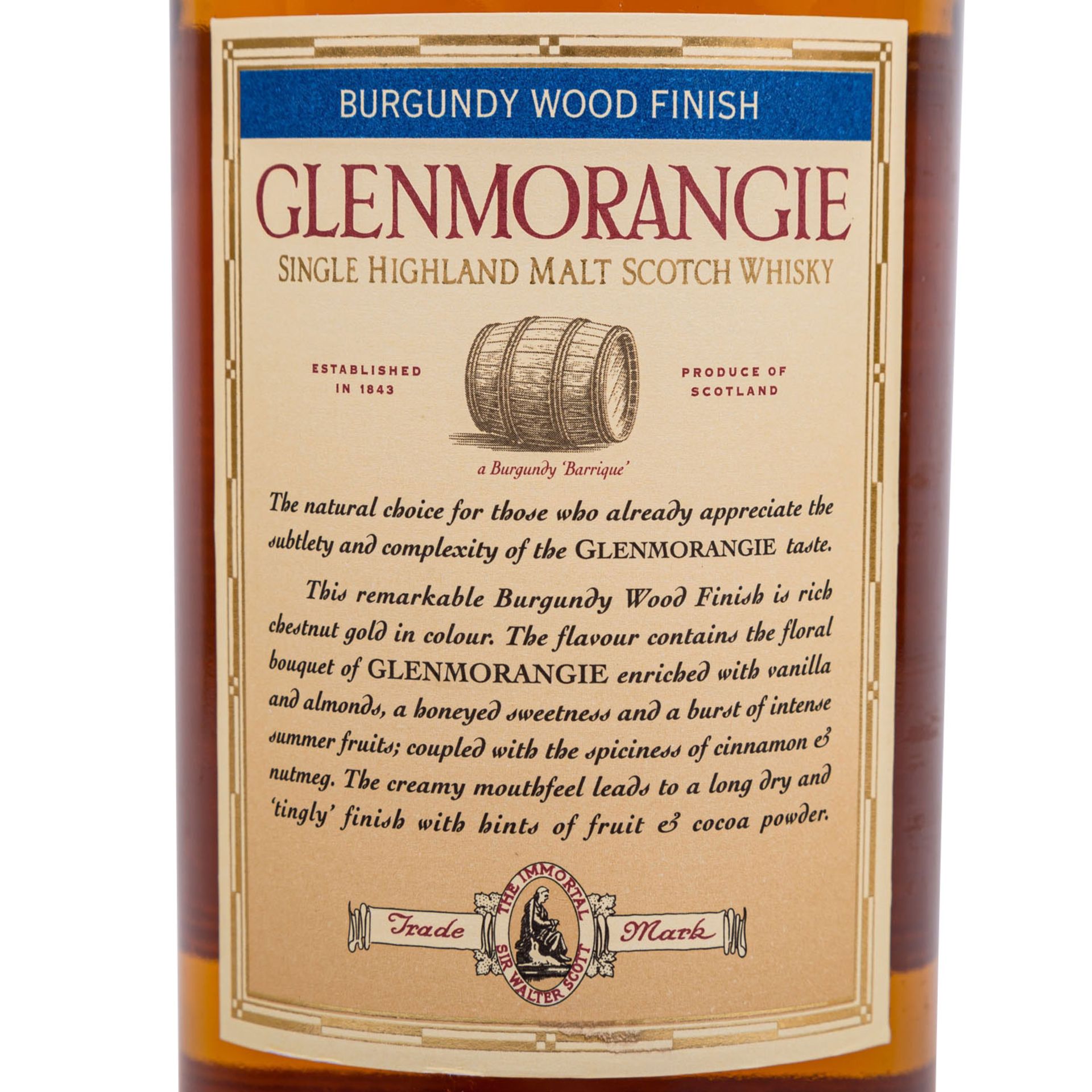 GLENMORANGIE BURGUNDY WOOD FINISH Single Malt Scotch Whisky - Bild 5 aus 9