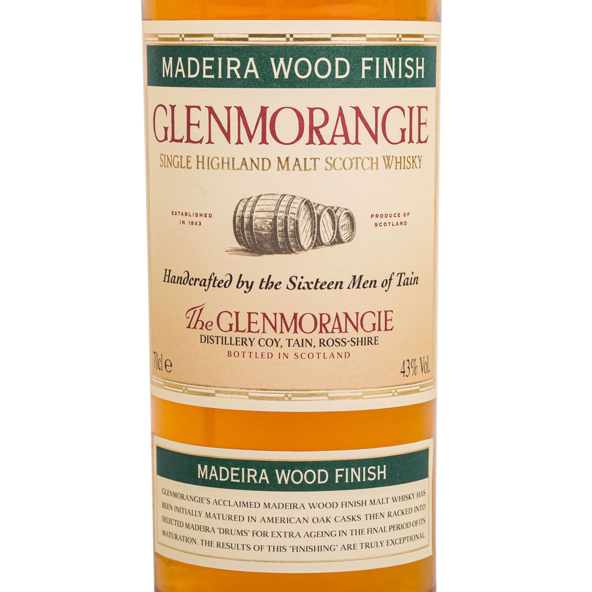 GLENMORANGIE MADEIRA WOOD FINISH Single Malt Scotch Whisky - Bild 2 aus 5