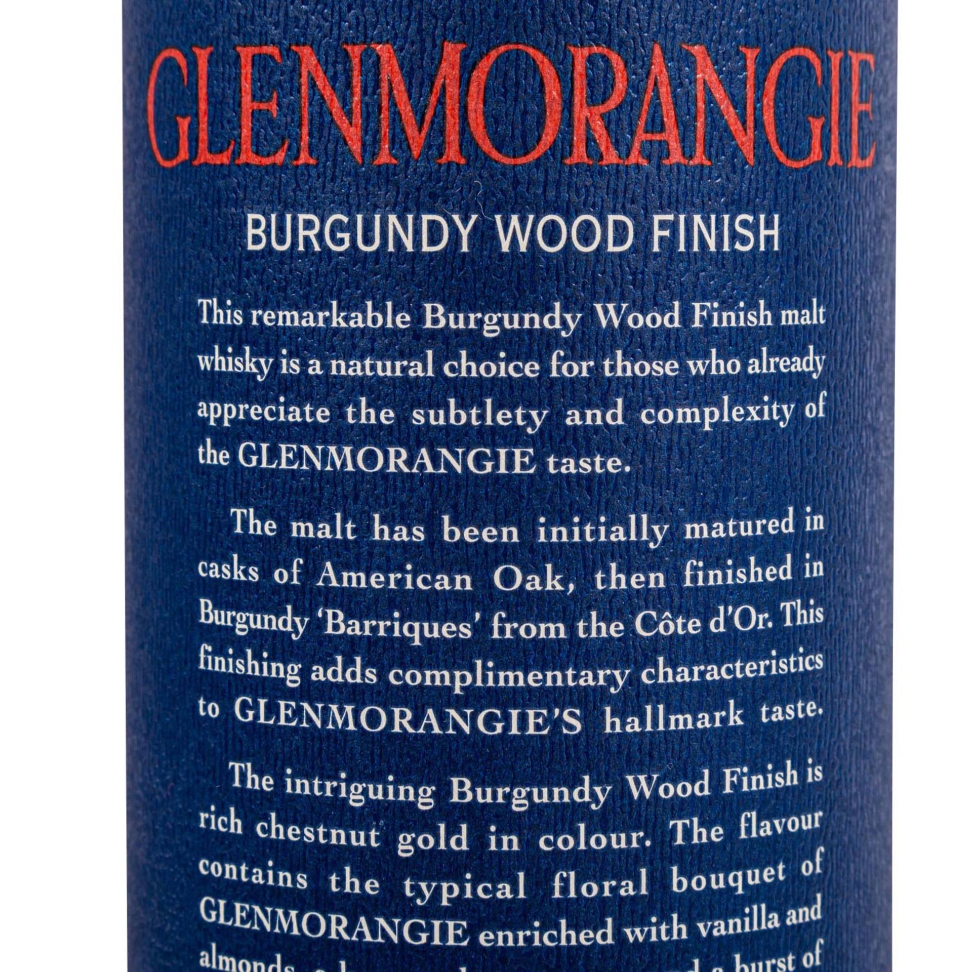 GLENMORANGIE BURGUNDY WOOD FINISH Single Malt Scotch Whisky - Bild 7 aus 9