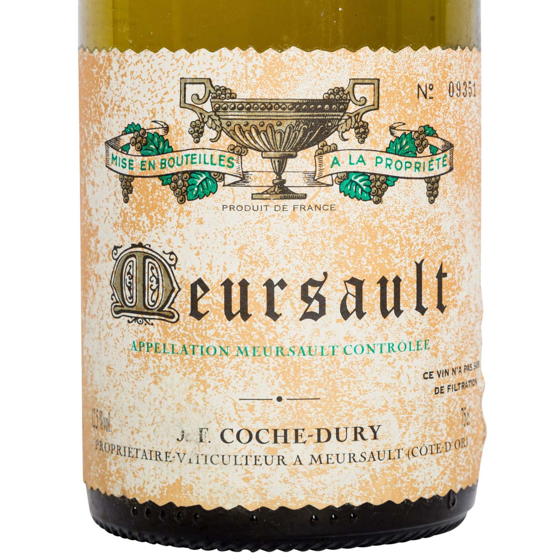 J.F. COCHE DURY 1 Flasche MEURSAULT 1997 - Bild 2 aus 4