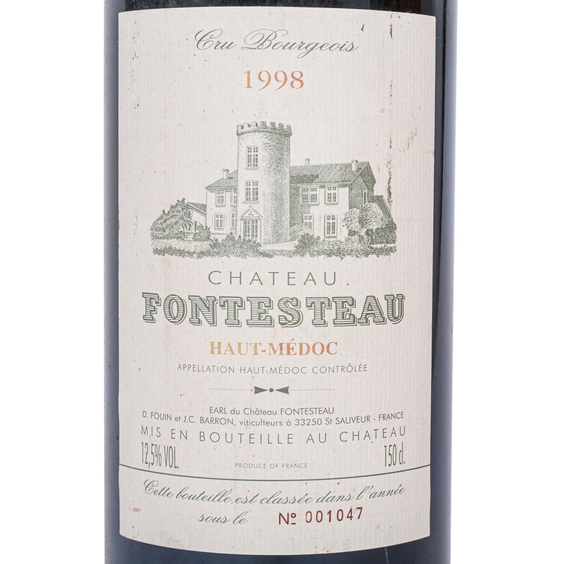 CHÂTEAU FONTESTEAU 1 Magnumflasche HAUT-MÉDOC 1998 - Bild 2 aus 4