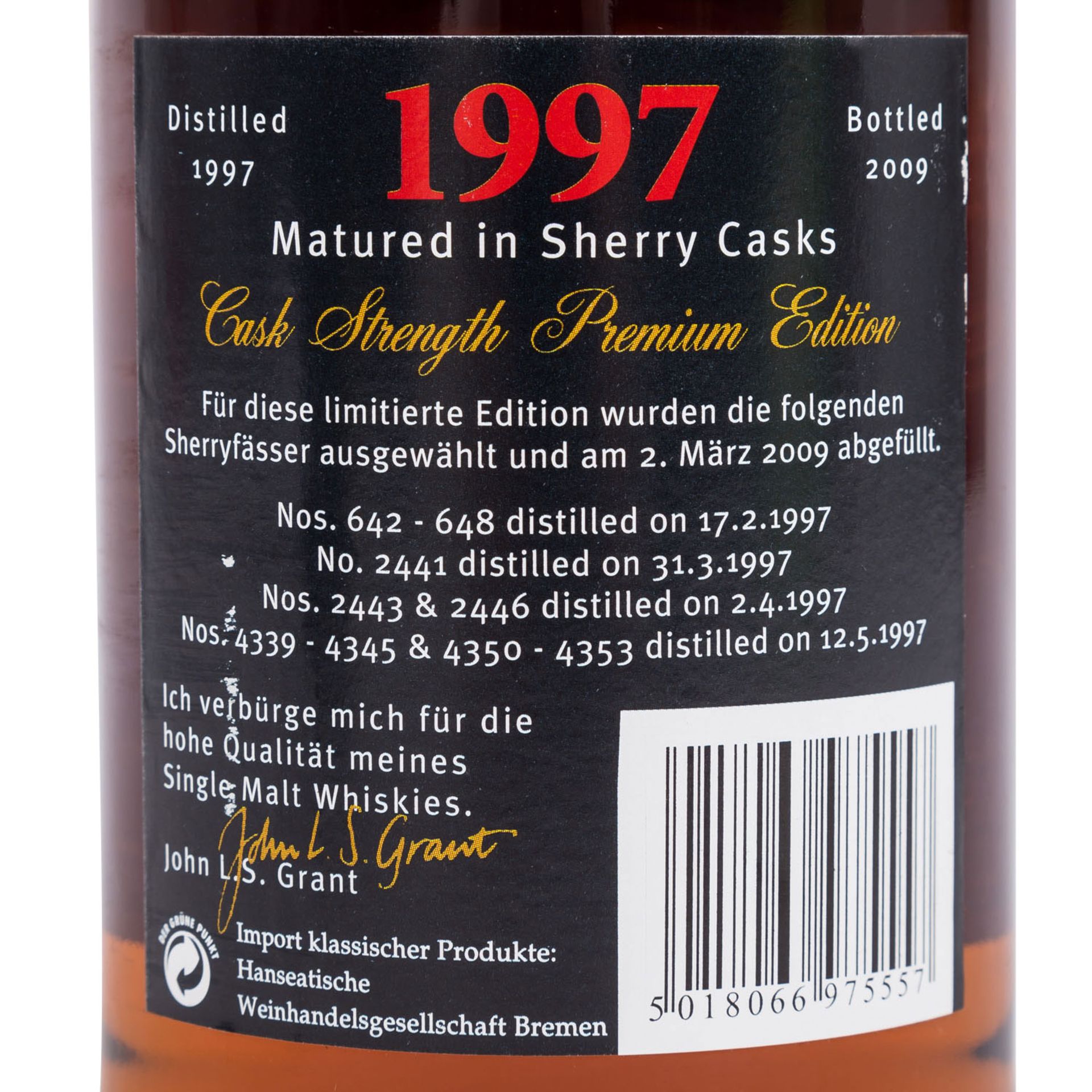 GLENFARCLAS Sherry Casks Single Highland Malt Scotch Whisky 1997 Premium Edition - Bild 4 aus 5