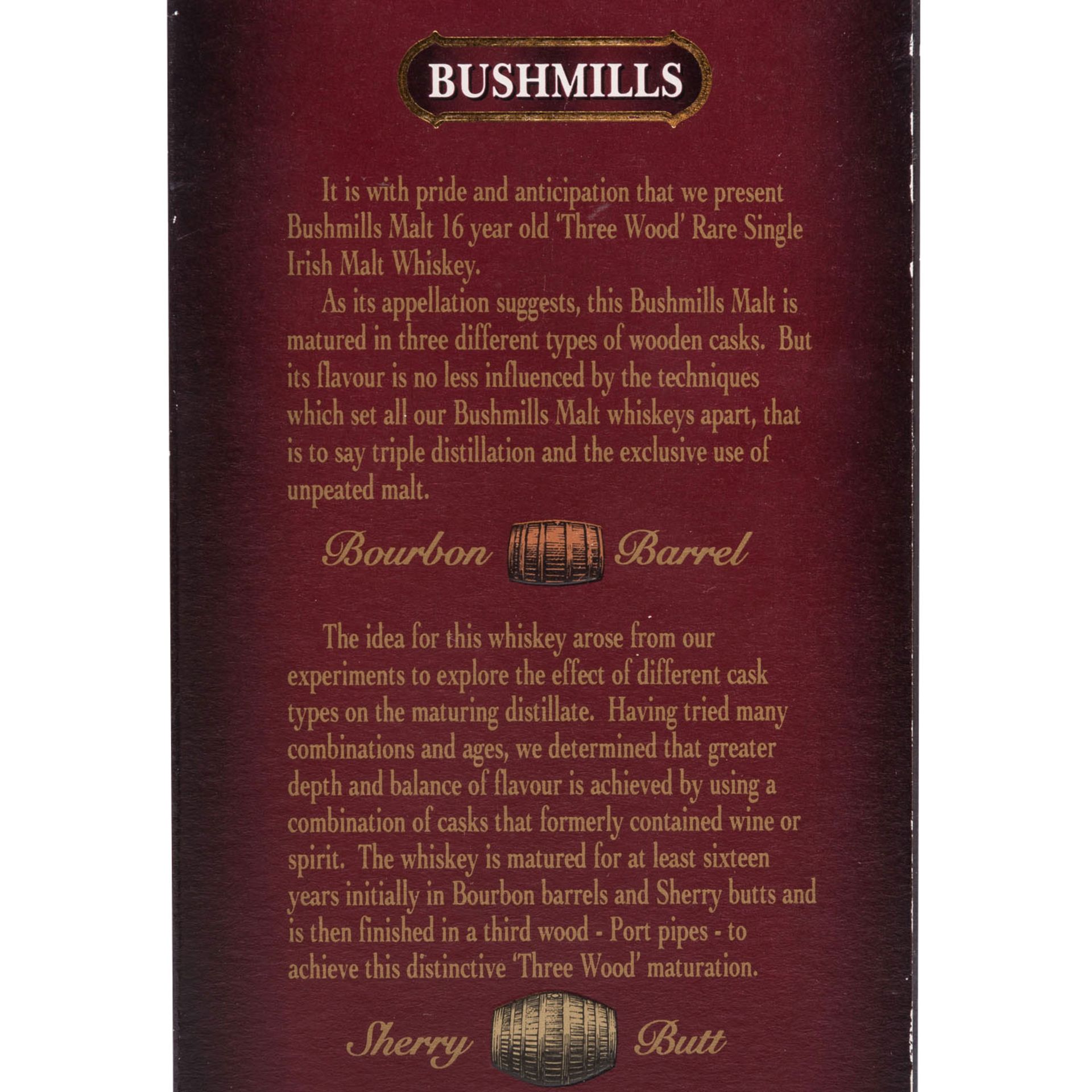 BUSHMILLS MALT Single Irish Malt Whiskey "Aged 16 Years" - Bild 8 aus 8