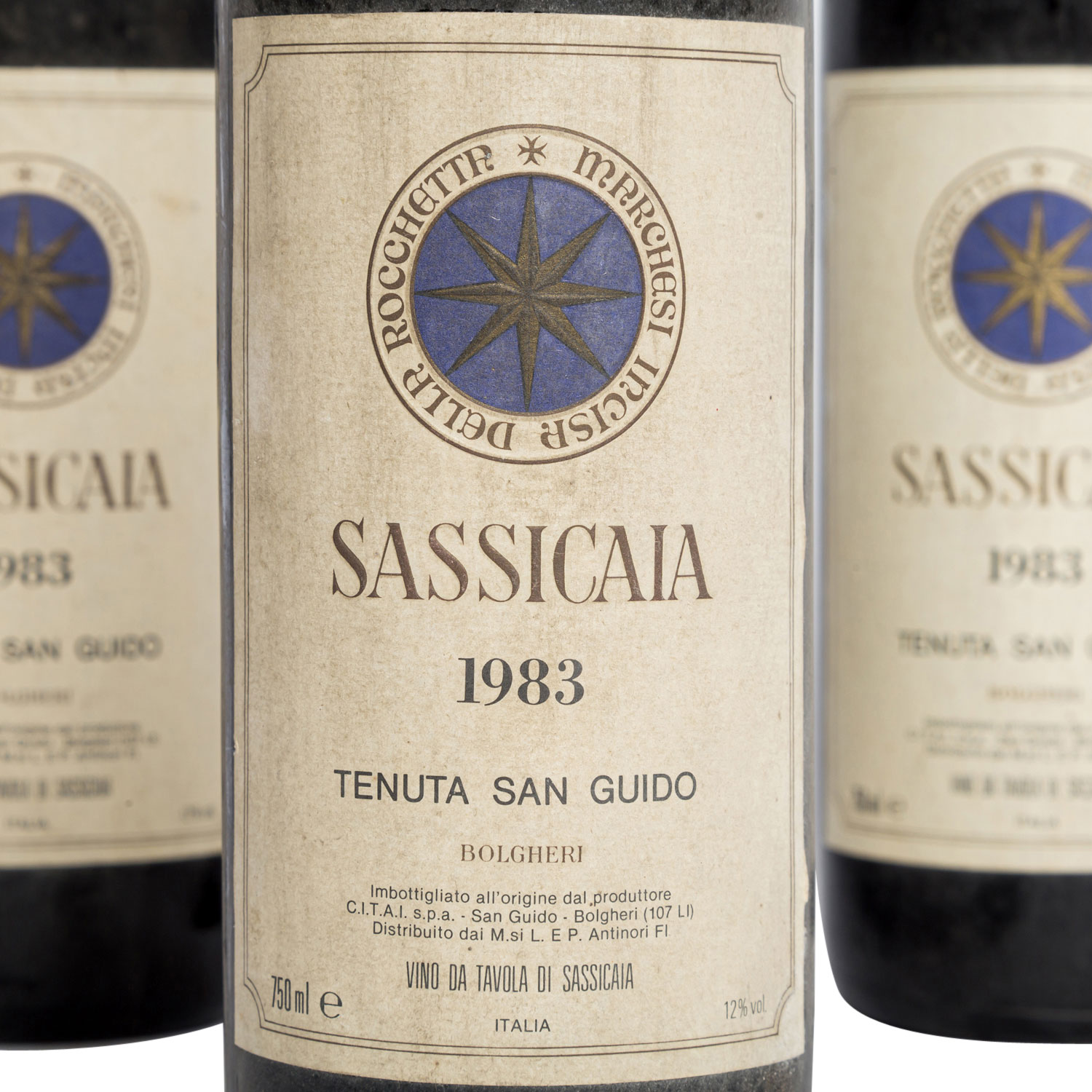 TENUTA SAN GUIDO 3 Flaschen SASSICAIA 1983 - Image 2 of 4