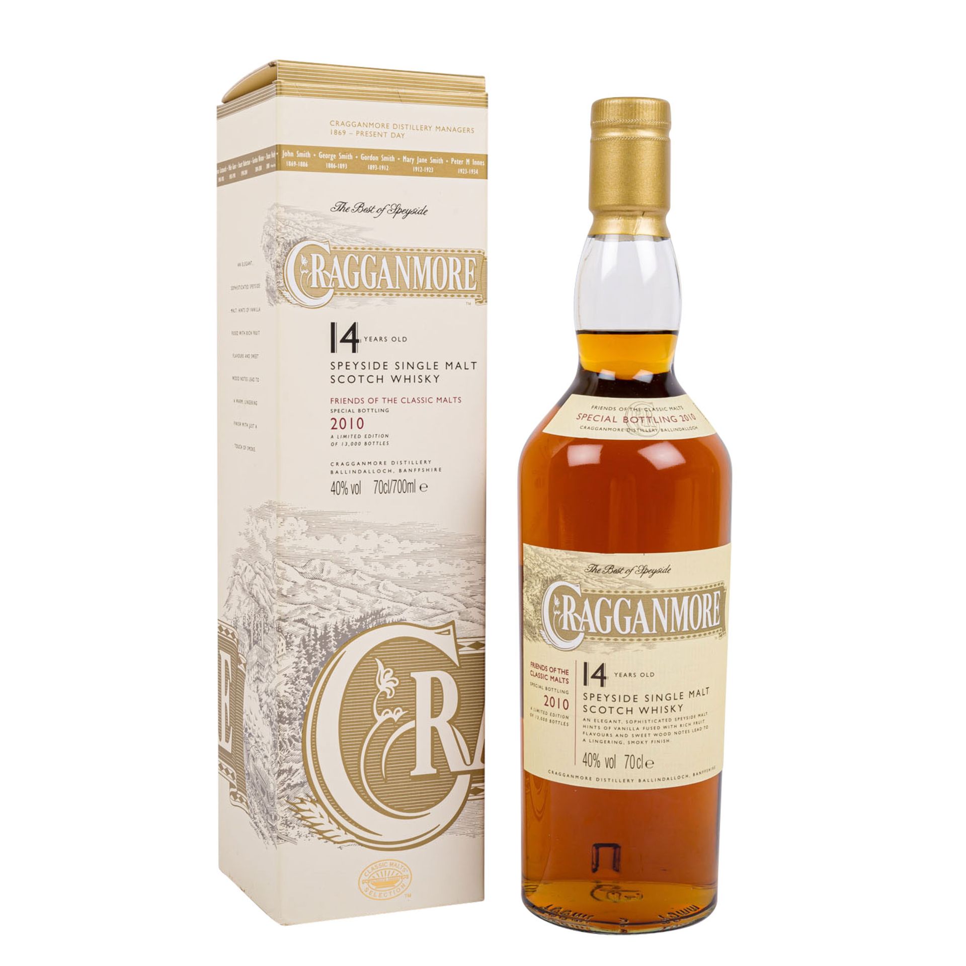 CRAGGANMORE Speyside Single Malt Scotch Whisky "14 Years Old"