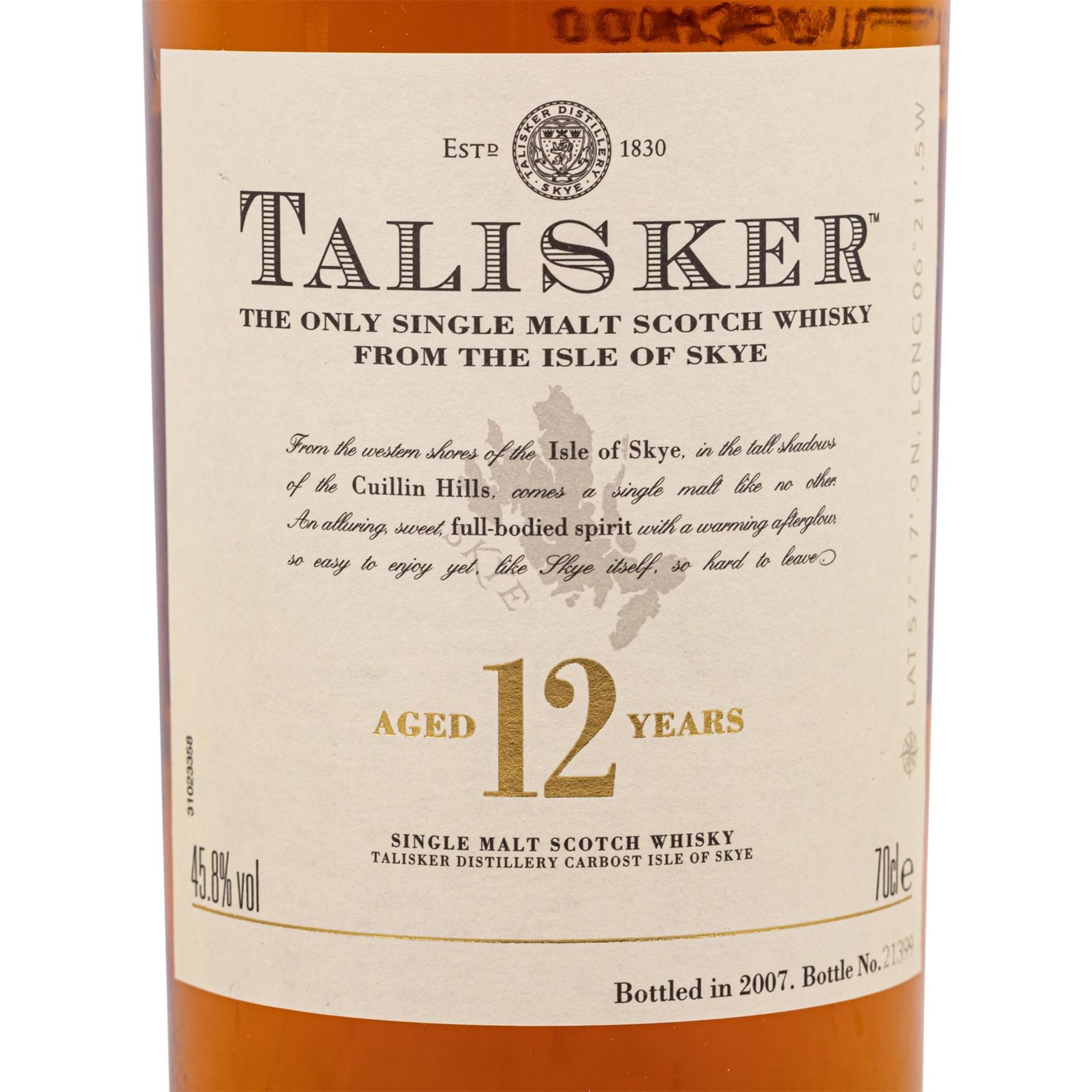 TALISKER Single Malt Scotch Whisky "Aged 12 Years", A special edition of 21.500 - Bild 2 aus 4