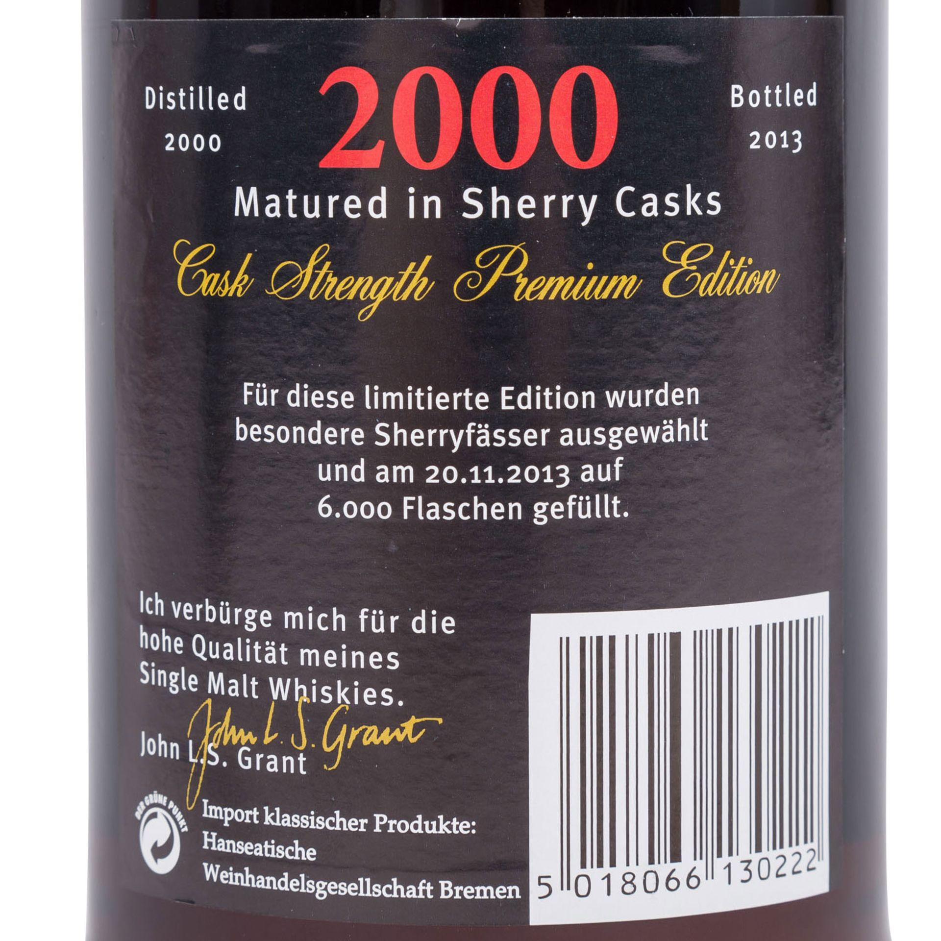 GLENFARCLAS Sherry Casks Single Highland Malt Scotch Whisky 2000 Premium Edition - Bild 5 aus 6