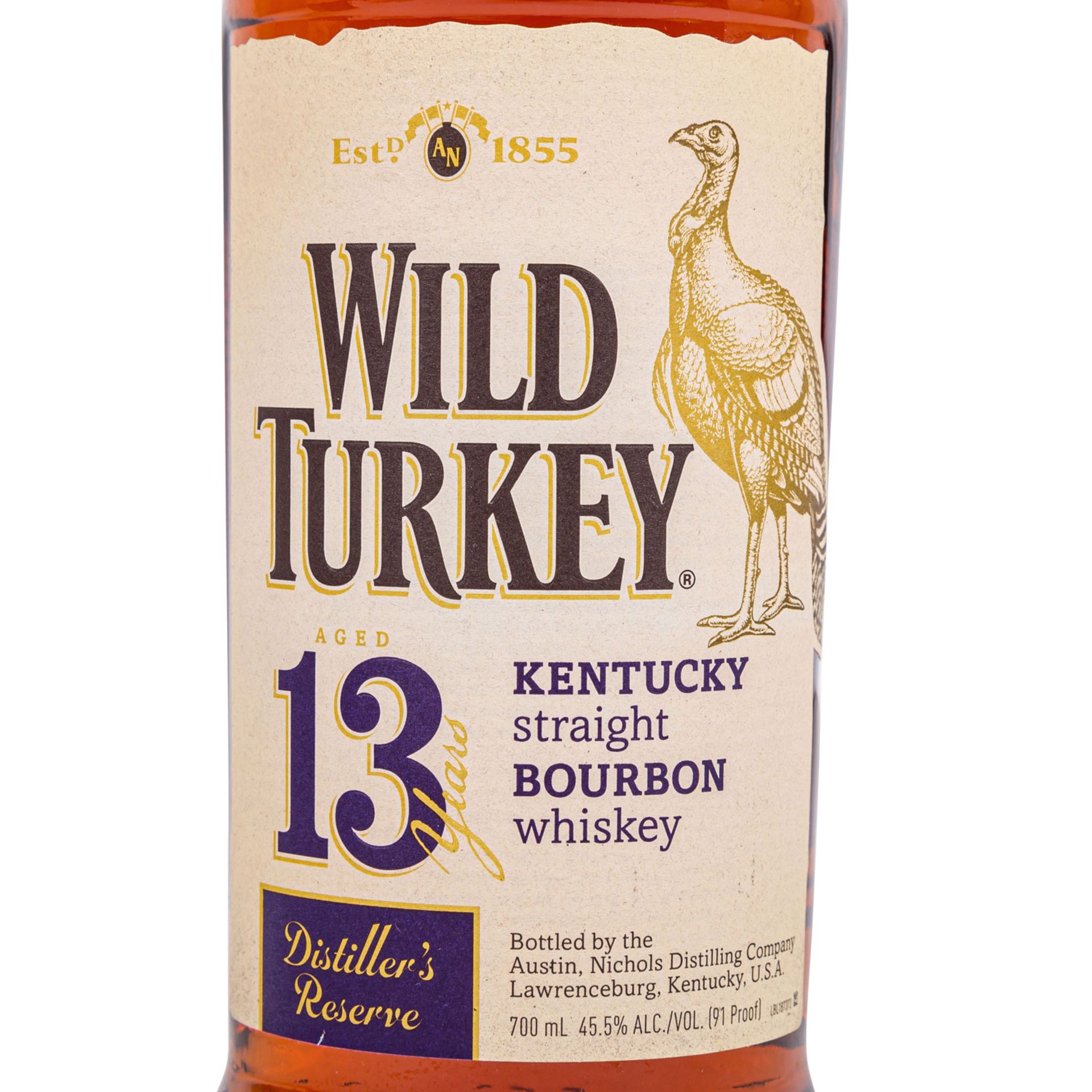 WILD TURKEY DISTILLER'S RESERVE Straight Bourbon Whiskey "13 Years Old" - Bild 2 aus 6