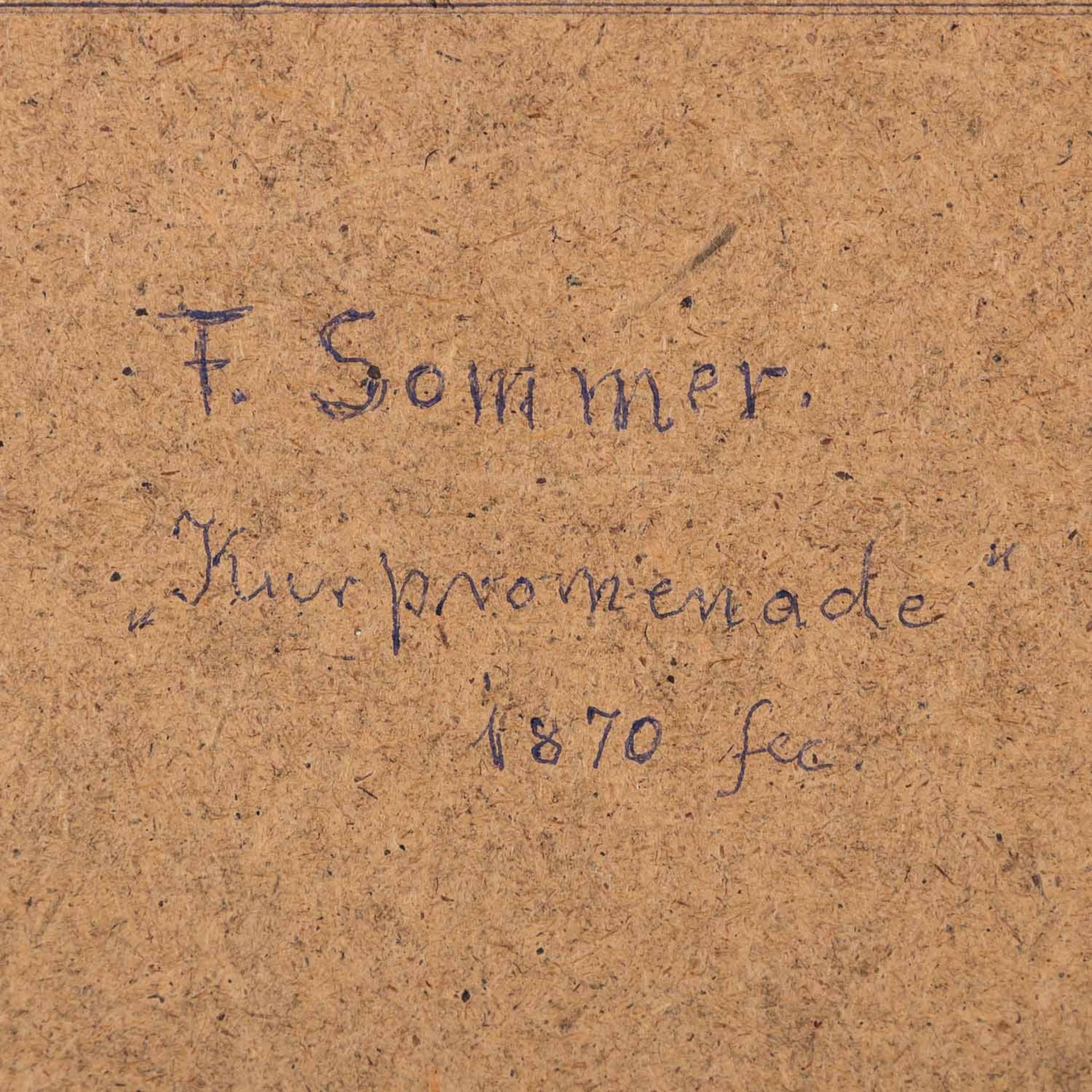 SOMMER, FERDINAND (1822-1901) "Kurpromenade" 1870 - Bild 6 aus 7