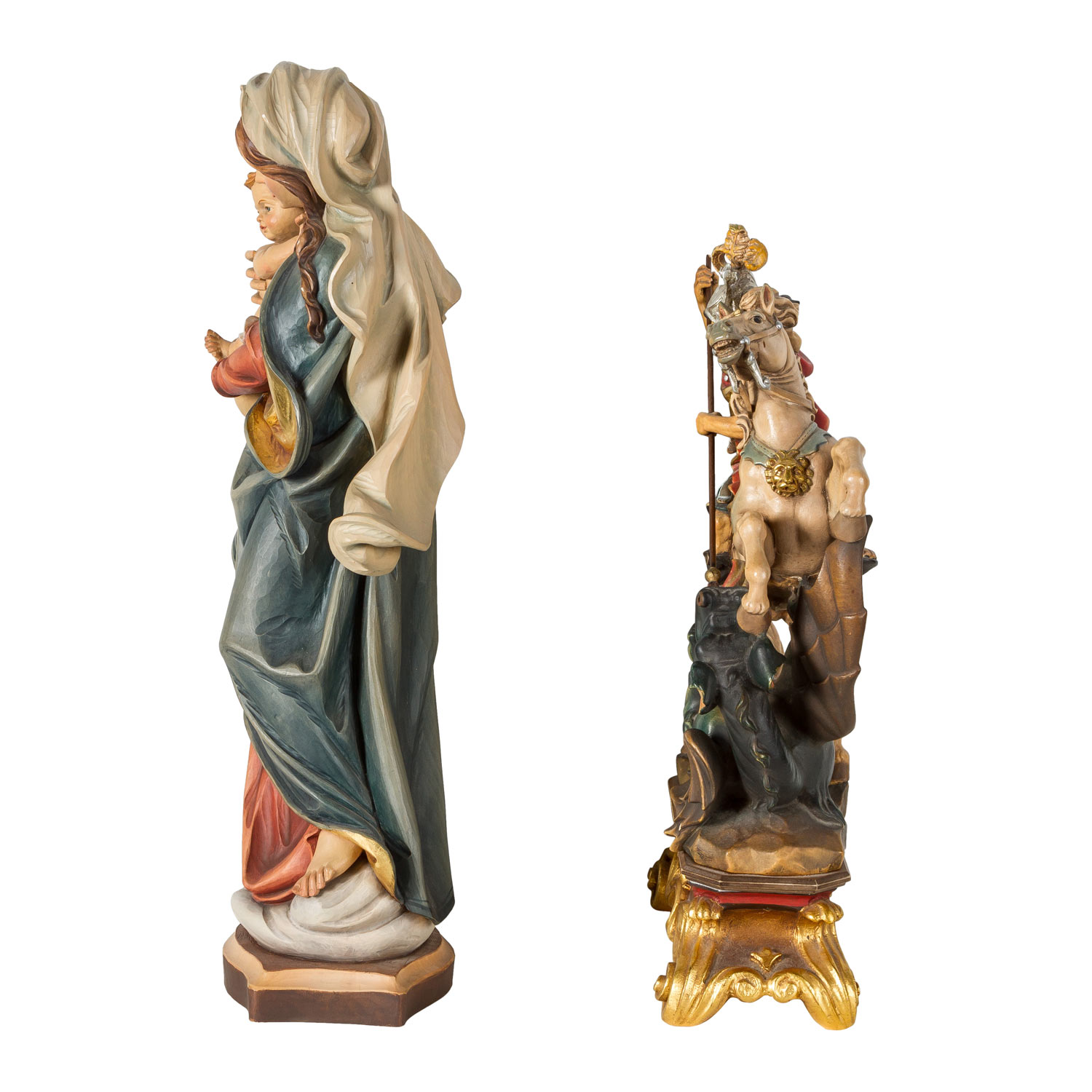 GRUPPE VON VIER RELIGIÖSEN FIGUREN - Image 3 of 14