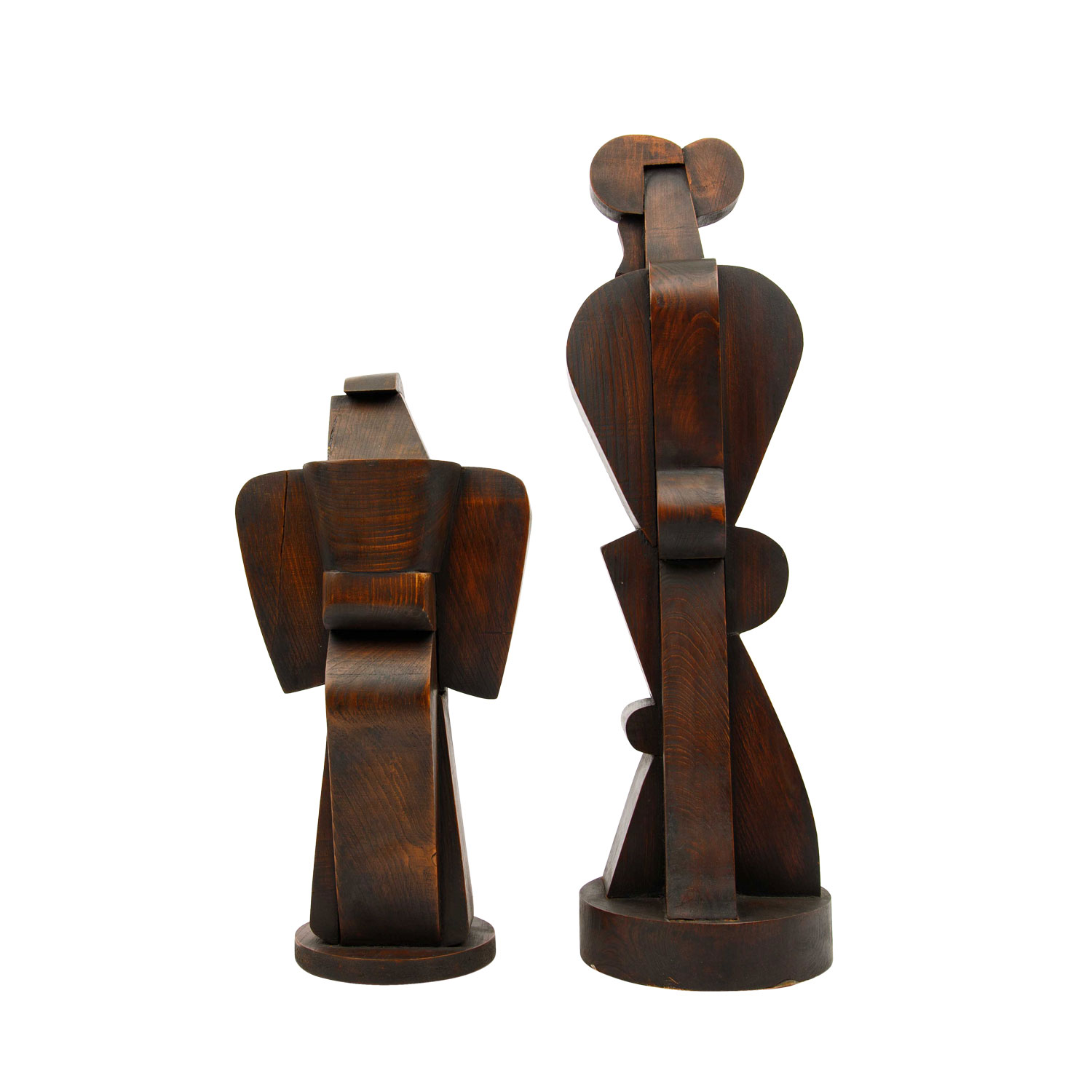 ATELIER BOULOGNE 20. Jh., 2 kubistische Figuren, - Image 3 of 6