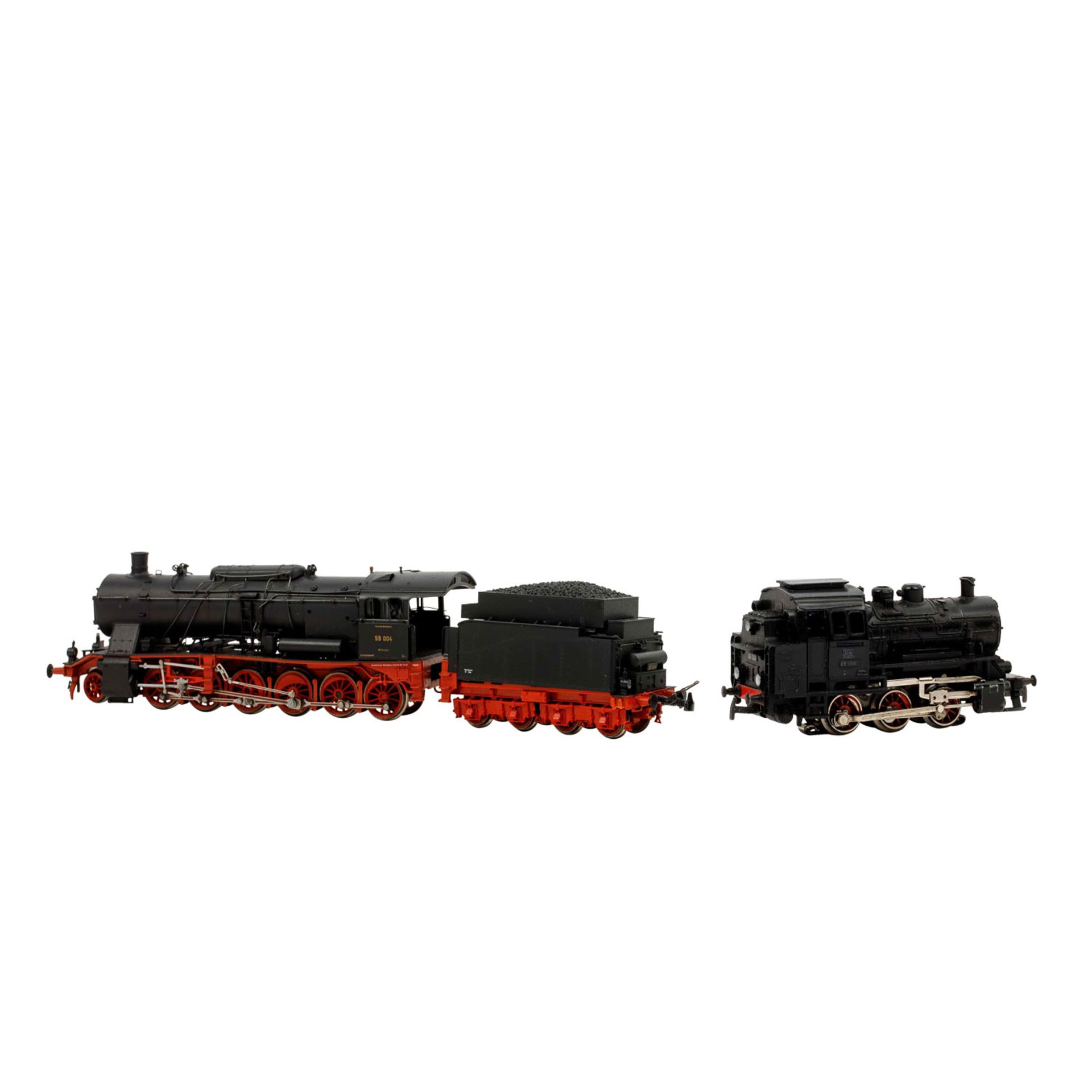 MÄRKLIN/RIVAROSSI Konvolut aus Starter Set 2943 und 2 Dampflokomotiven, Spur H0, - Bild 4 aus 4