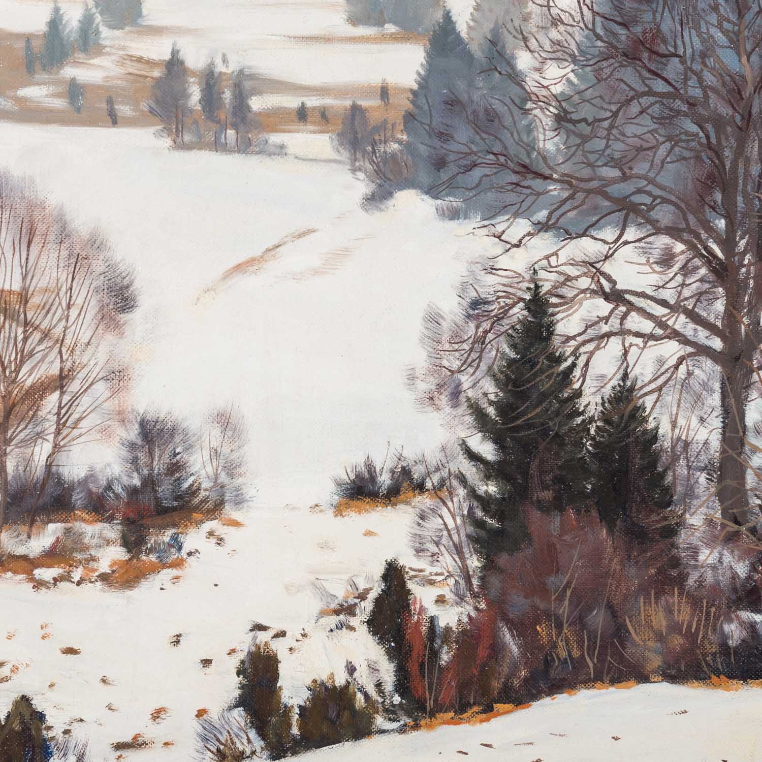 NEUBRAND, OTTO (1911-1975), "Verschneite Landschaft", - Image 4 of 5