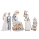 LLADRO 4 Figuren, 20. Jh.