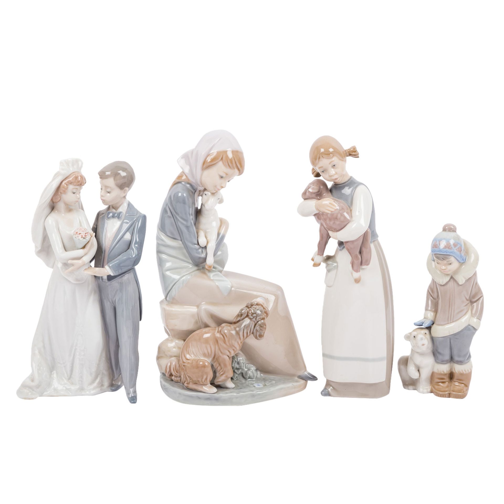 LLADRO 4 Figuren, 20. Jh.